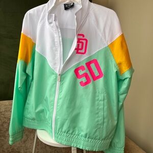 City Connect San Diego Padres Cropped Windbreaker
